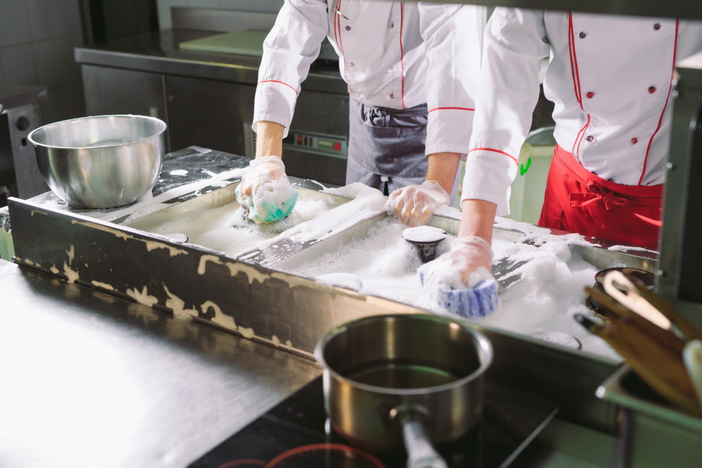 washing kitchen for maintaining safety