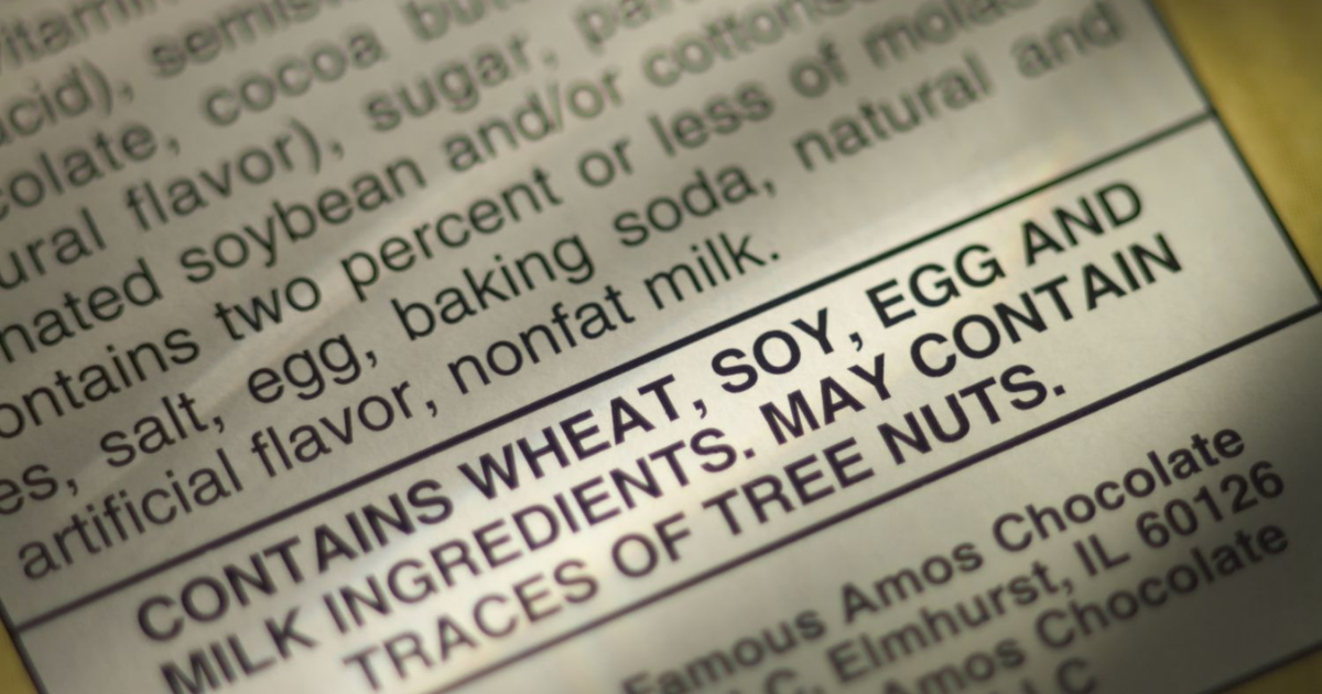 allergens label
